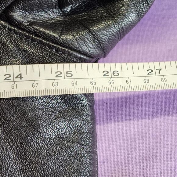 Vintage L.L. BEAN Brown Leather Flight Bomber Jacket - Picture 10 of 12